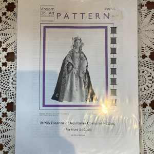 Sewing pattern to make 1850 afternoon dress for Alyssa or Estella doll