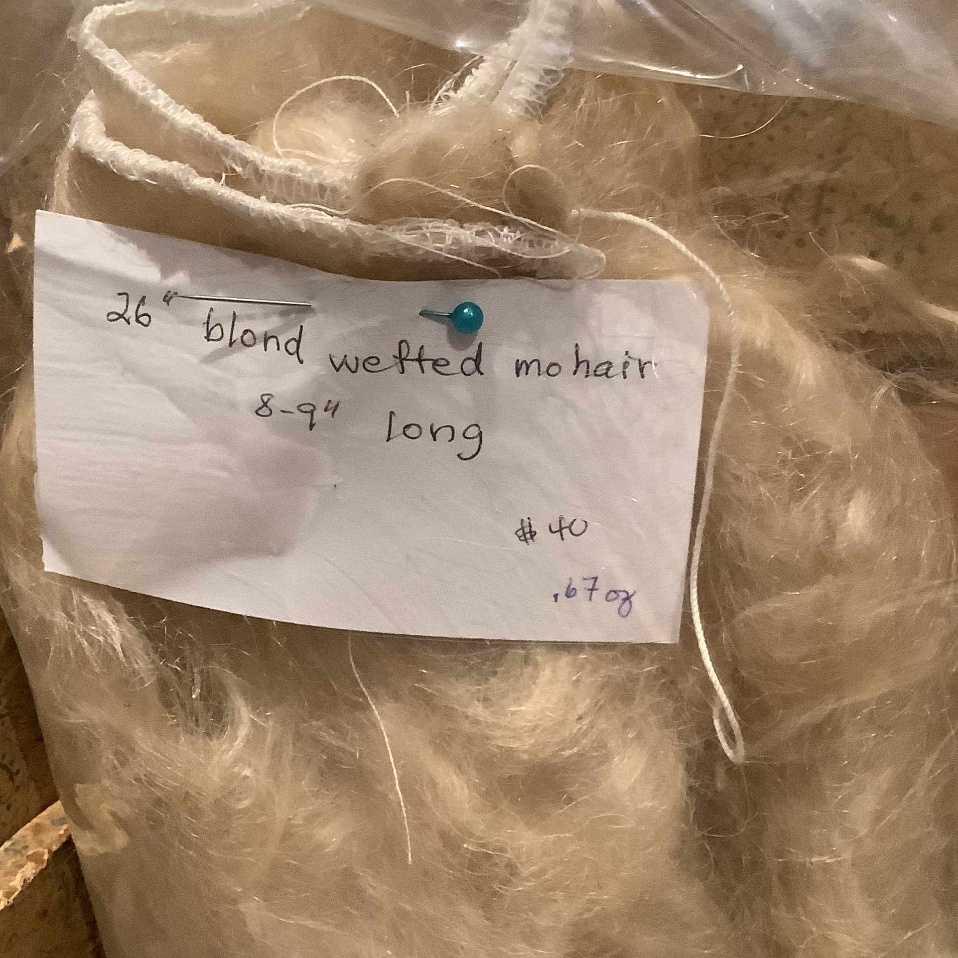 blond mohair