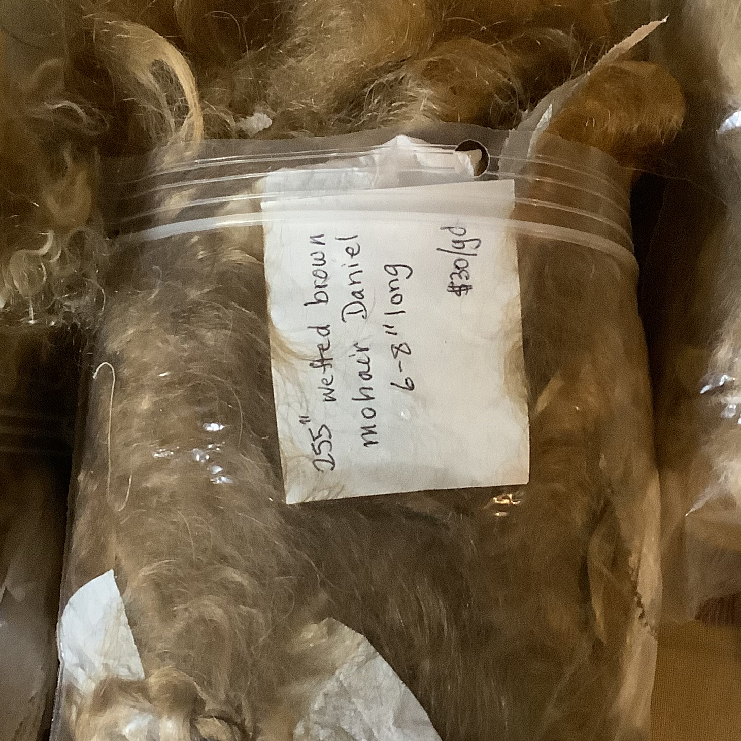brown mohair