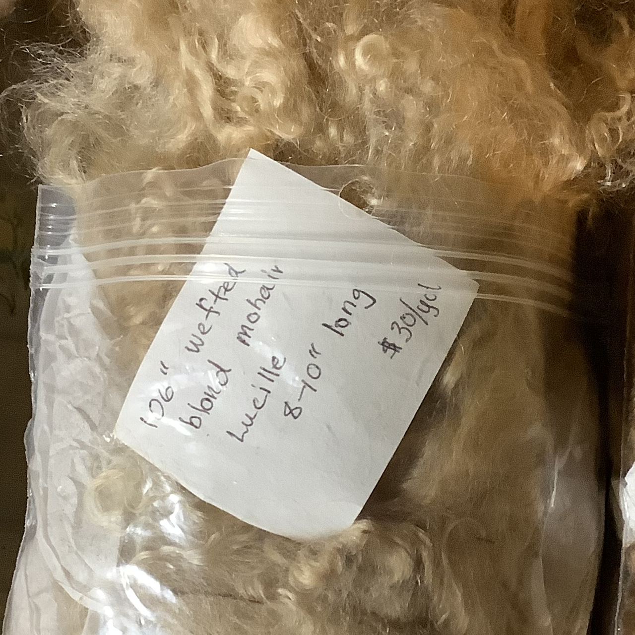 blond mohair