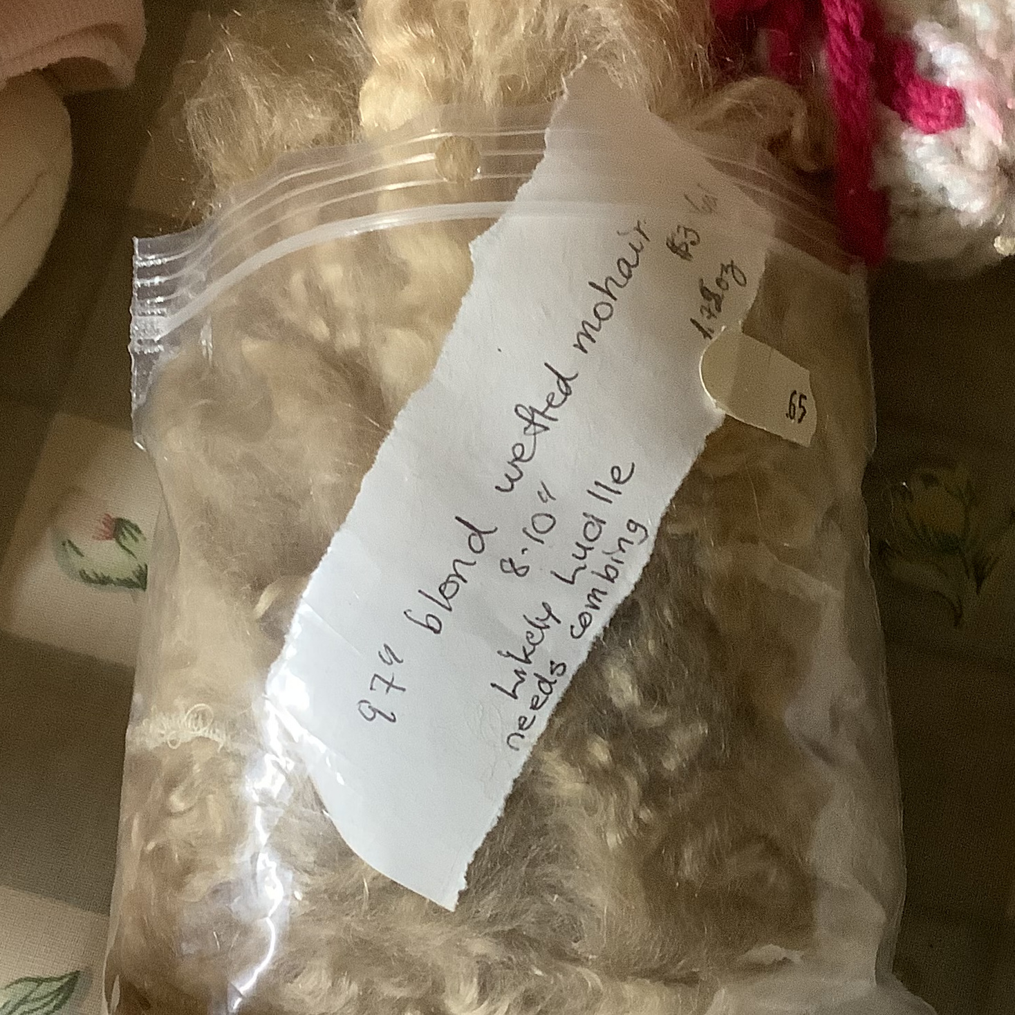 blond mohair